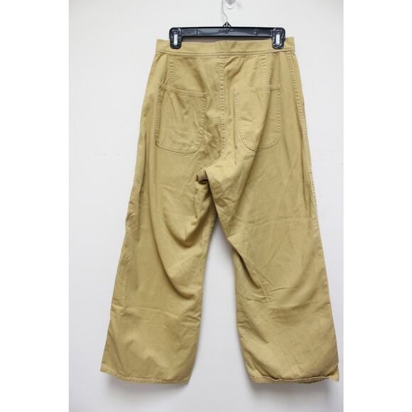 Uqnatu Mustard Yellow Sailor Trousers Pants Size 6 - Picture 2 of 4